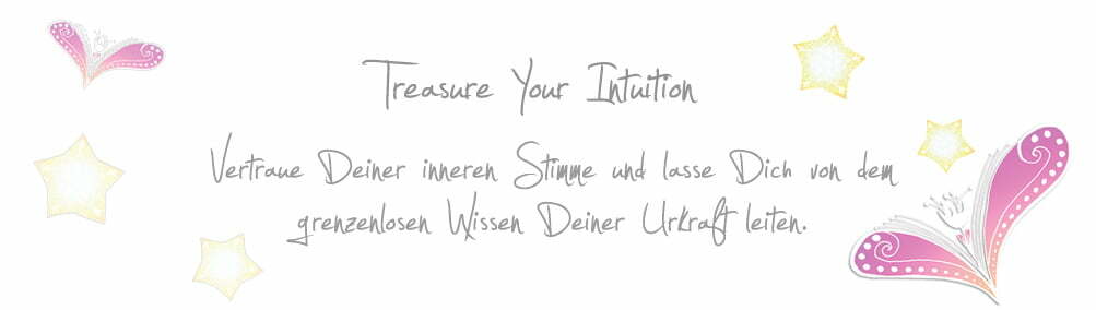 TREASURE YOUR INTUITION (Stoff-Wandbehang)